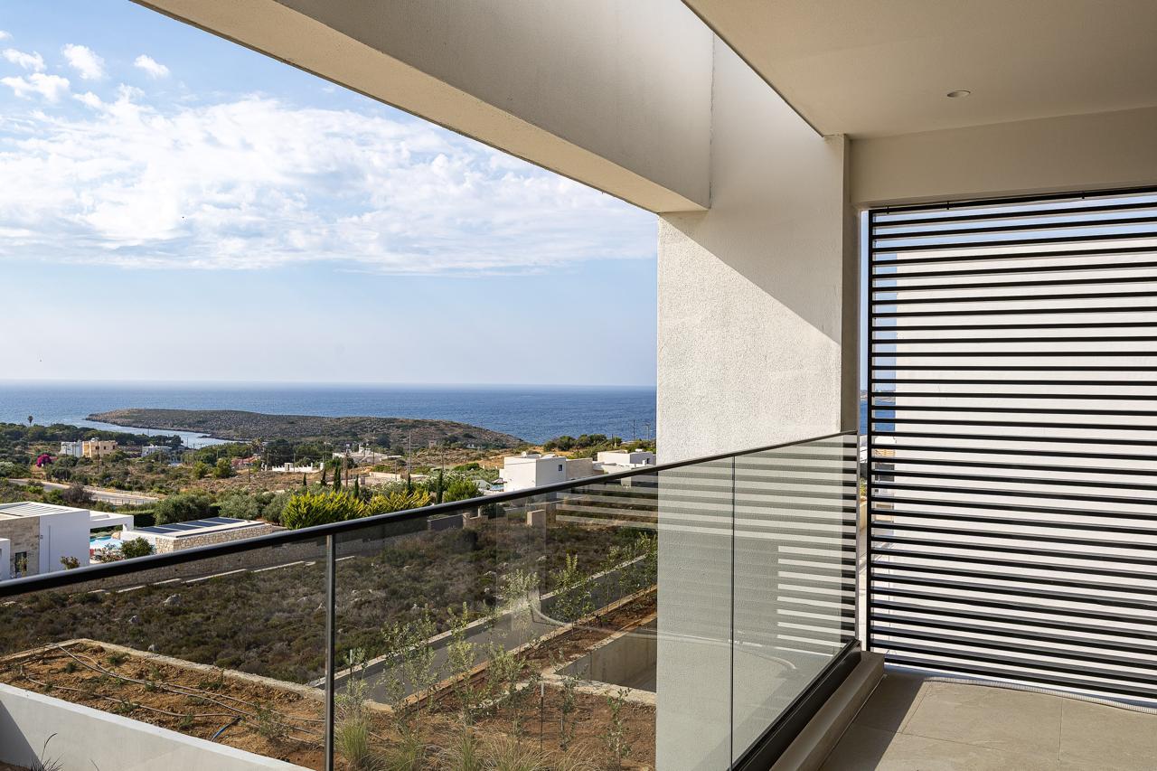 Private balcony looking across to the headland